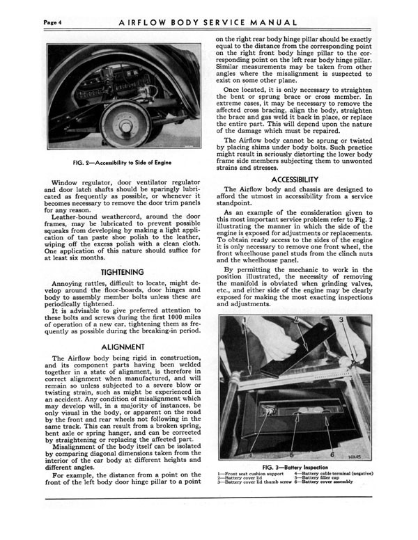 1934 Chrysler Airflow Body Service Manual Page 12